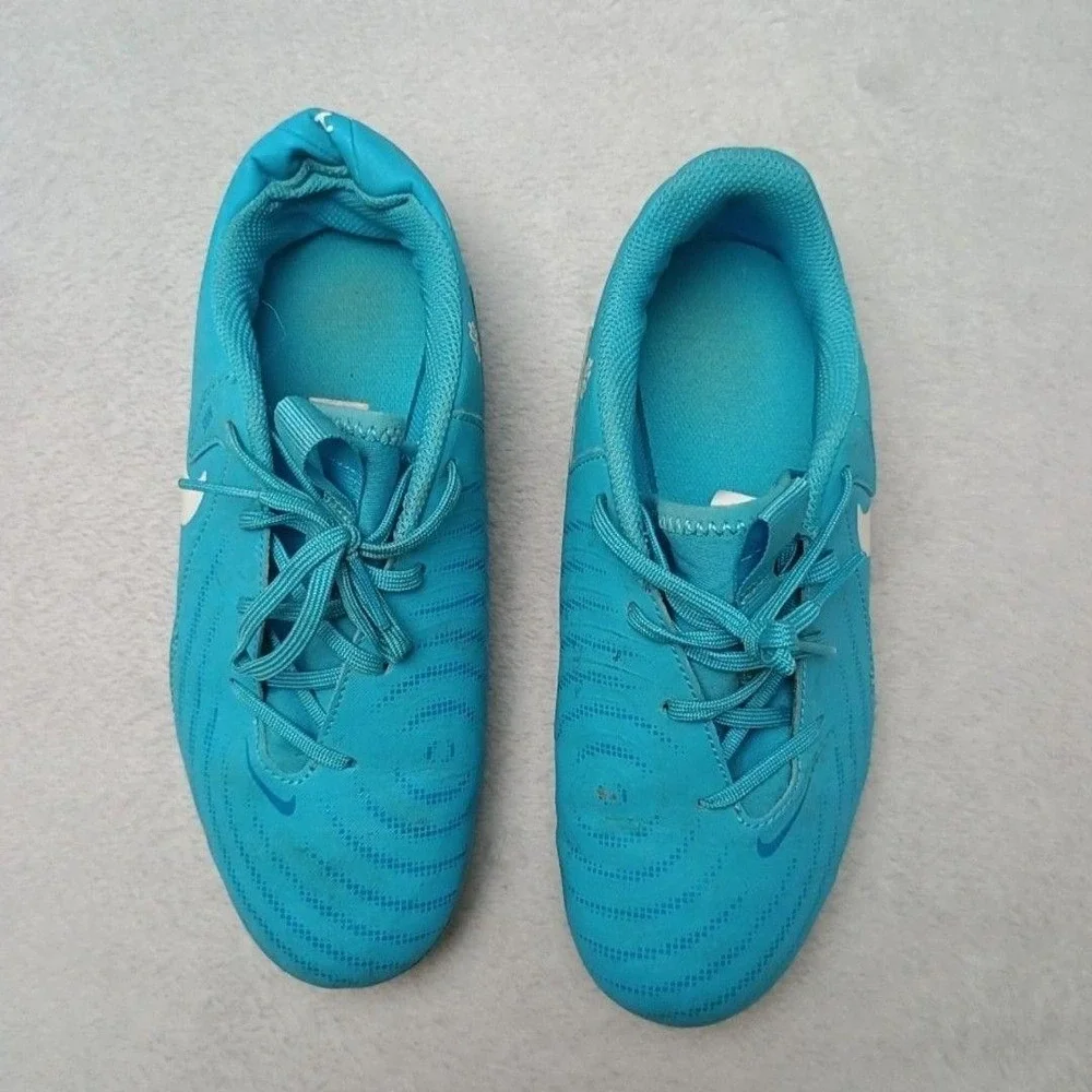 Nike Shoes Kids 3.5Y Blue Phantom VSN Soccer Cleats Low Top FD6722-400
